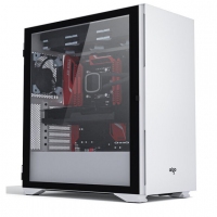 aigo爱国者YOGO K1白色 超高兼容性 9风扇位 电脑机箱（支持E-ATX/ATX主板/双360水冷/钢化玻璃