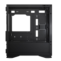 爱国者（aigo）YOGO M2电脑小机箱 支持MATX主板/240水冷/侧开式磁吸玻璃 M2机箱黑色（玻璃侧透不带风扇）