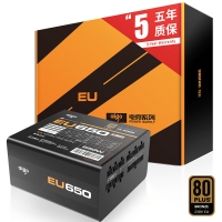 爱国者（aigo）额定650W 电竞EU650全模组电源(80Plus铜牌认证/五年质保/静音稳定/主动式PFC）