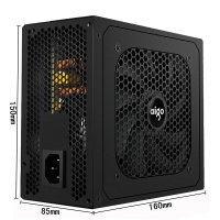 爱国者（aigo）G5直线版 额定500W 电脑主机箱台式机宽幅电源静音峰值600W