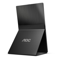AOC 16T2 15.6英寸全高清便携式显示器IPS屏内置电池及音响 HDR技术十点触控 反向供电 （TypeC接口）
