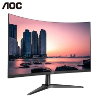 AOC C24B1 23.6英寸曲面显示器 全高清 爱眼不闪屏 电竞游戏液晶电脑显示屏