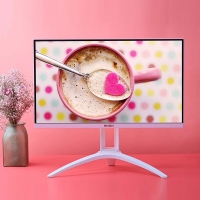 AOC AG273FXR 27英寸显示器 144HZ 1MS IPS游戏电竞显示屏 HDR10 樱花粉 垂直升降旋转 液晶显示器