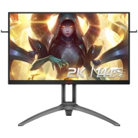 AOC AG273QXE 27英寸2K显示器 144Hz 1ms 游戏电竞显示屏 HDR400 升降旋转 液晶电脑显示屏幕