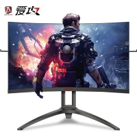 AOC AG323FCXE 31.5英寸电脑曲面屏165Hz 1ms响应 吃鸡游戏电竞显示器 FreeSync技术 电脑显示器