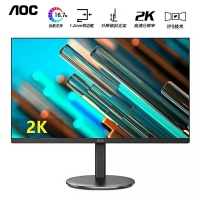 AOC Q24V4 23.8英寸2K电脑显示器IPS屏QHD高分电竞游戏液晶显示屏