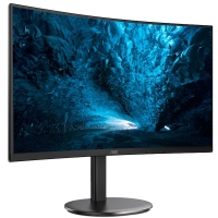 AOC C27V4H 27英寸 1000R曲面屏 75Hz 窄边框 升降支架 电竞游戏液晶电脑显示器