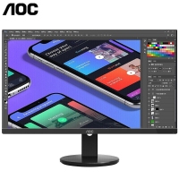 AOC U2790VQ 27英寸4K高清IPS屏10.7亿色设计制图视屏剪辑窄边框可壁挂电脑显示器