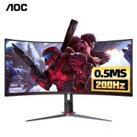 AOC CQ34G2Z 34英寸200Hz显示器 2K曲面 21:9带鱼屏