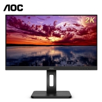 AOC Q27P2C 27英寸2K 高清IPS广视角75HZ Type-C接口旋转升降家用办公设计液晶电脑显示屏幕