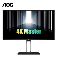 AOC U27U2显示器四微边HDR400认证27英寸4K可充电Type-C接口双向旋转升降电脑屏
