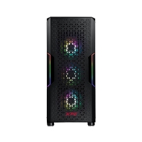 威刚(ADATA)XPG STARKER AIR BLACK 入侵者 烈日版 黑色高端电竞游戏机箱 钢化玻璃侧透