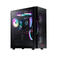 威刚(ADATA)XPG STARKER AIR BLACK 入侵者 烈日版 黑色高端电竞游戏机箱 钢化玻璃侧透