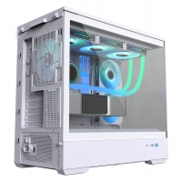 爱国者（aigo）星璨 岚 白色 游戏电脑主机箱 支持360水冷/M-ATX主板//四面快拆/270°海景房