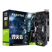 索泰（ZOTAC） GTX1630-4GD6 毁灭者 台式机电竞游戏独立显卡