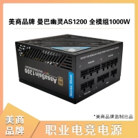 美商品牌 曼巴幽灵AS1200 全模组1000W 80PLUS金牌电脑电源