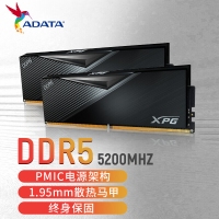 威刚（ADATA）32GB(16GX2) DDR5 5200 台式机内存条 XPG威龙-LANCER (CL38)