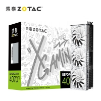 索泰（ZOTAC）RTX4070TI-12GD6X X-GAMING OC 欧泊白 电竞游戏 3D设计建模新品电脑独立显卡