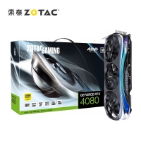 索泰（ZOTAC）RTX 4080-16GD6X AMP EXTREME AIRO 高端3D渲染设计 电竞游戏独立显卡