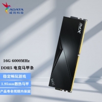 威刚（ADATA）XPG DDR5游戏电竞电脑超频内存 DDR5 16G 6000 黑色内存条 高效提速 畅玩游戏