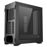 爱国者（aigo）YOGO K200 黑色 静音版主动防尘宽体电脑机箱