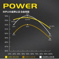 爱国者 电竞系列 ES1250 金牌全模组黑色 额定1250W （ATX3.0/原生PCIE5.0支持4090）