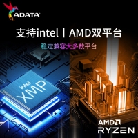 威刚(ADATA) XPG 龙耀D35G 8G 3200 RGB酷黑灯条 DDR4 台式机内存条