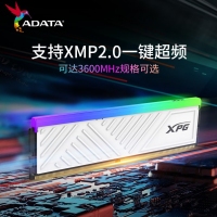 威刚(ADATA) XPG 龙耀D35G 8G 3200 RGB釉白灯条 DDR4 台式机内存条