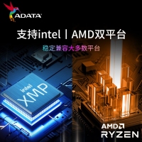 威刚(ADATA) XPG 龙耀D35G 8G 3600 RGB釉白灯条 DDR4 台式机内存条