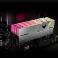 宏碁掠夺者（PREDATOR）32G(16G×2)套装 DDR5 6000频率 台式机内存条 Vesta II 炫光星舰RGB灯条(C30) 星光银