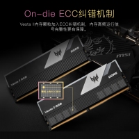 宏碁掠夺者（PREDATOR）32G(16G×2)套装 DDR5 6000频率 台式机内存条 Vesta II 炫光星舰RGB灯条(C30) 石耀黑