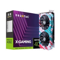 索泰（ZOTAC）RTX4060 8GB X-GAMING OC TWIN 台式机电 电竞炫彩显卡  云南显卡批发