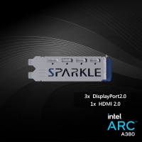 英特尔显卡 SPARKLE A380 6GD6-HSA(单风扇) HDMI+DP*3  云南显卡