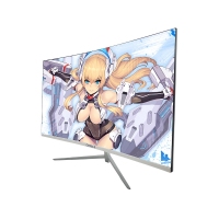 酷乐 COOLLE SQ270 27寸/60HZ/白色/曲面无边框/V型底座 HDMI+VGA