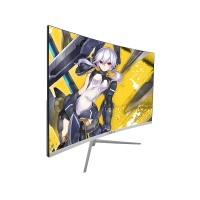 酷乐 COOLLE SQ270 27寸/60HZ/白色/曲面无边框/V型底座 HDMI+VGA