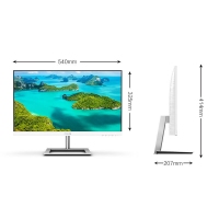 飞利浦（PHILIPS）241E1W 23.8寸 白色办公显示器 全高清 75Hz 低蓝光不闪屏 窄边框 支持壁挂 电脑显示屏 传上去批发