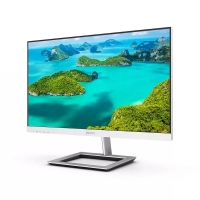 飞利浦（PHILIPS）241E1W 23.8寸 白色办公显示器 全高清 75Hz 低蓝光不闪屏 窄边框 支持壁挂 电脑显示屏 传上去批发