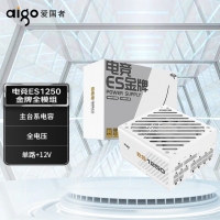 爱国者 电竞系列 ES1250 金牌全模组白色 额定1250W （ATX3.0/原生PCIE5.0支持4090）