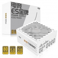 爱国者 电竞系列 ES1250 金牌全模组白色 额定1250W （ATX3.0/原生PCIE5.0支持4090）