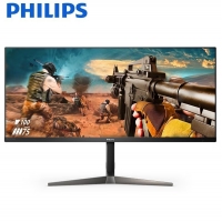 飞利浦 345M2RL 34英寸 超宽2K带鱼屏 144Hz 1ms HDR认证 双源同屏 电竞显示器