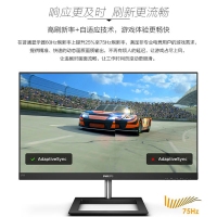 飞利浦（PHILIPS）275E1 27英寸2K电脑显示器IPS技术广色域75HZ商务办公学习爱眼低蓝光不闪屏微边框显示屏