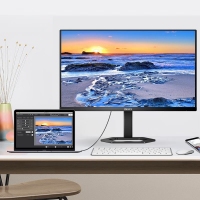 飞利浦（PHILIPS）27E1N5500LB 27英寸 2K 100Hz 低蓝光 旋转升降 电竞游戏 办公显示器