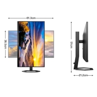 飞利浦（PHILIPS） 27E1N5800E 27寸 4K IPS 60Hz 低蓝光16：9屏 高清制图显示器