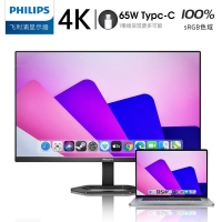 飞利浦（PHILIPS）27E1N5900E 27英寸4K显示器IPS电脑竖屏幕Type-C接口10.7亿色设计电竞屏