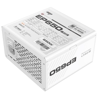 爱国者（aigo） EP650 额定650W 白色 机箱电脑电源(80Plus白牌/主动式PFC/支持背线/大单路12V）