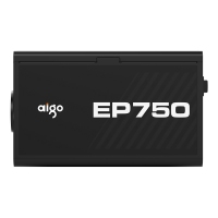 爱国者（aigo） 额定750W EP750 黑色 机箱电脑电源（80Plus白牌/主动式PFC/支持背线/大单路12V）