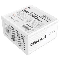 爱国者（aigo） 额定750W EP750 白色 机箱电脑电源（80Plus白牌/主动式PFC/支持背线/大单路12V）