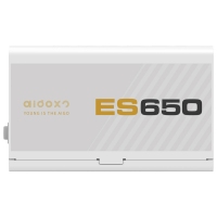 爱国者（aigo）额定650W ES650白色 全模组机箱电脑电源（白色模组线/80plus金牌/双CPU供电/全电压）