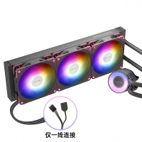 爱国者（aigo）冰魄CP Performance 360黑色 1600W色5V幻彩ARGB版 一体式CPU水冷散热器