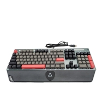 爱国心 GK-809(灰+黑+红) 青轴 竞技游戏机械有线键盘